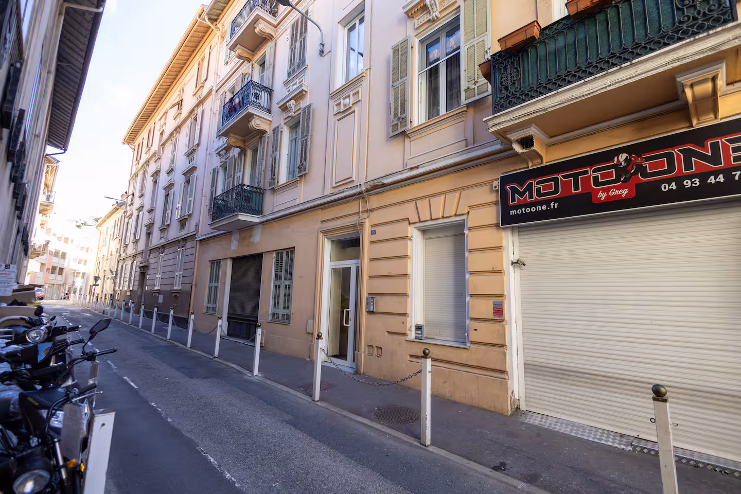 Living area with balcony